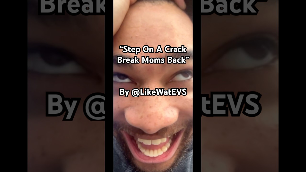 Stepping On a Crack #funny #likewatevs #sketch #crack #backproblems #mom #love