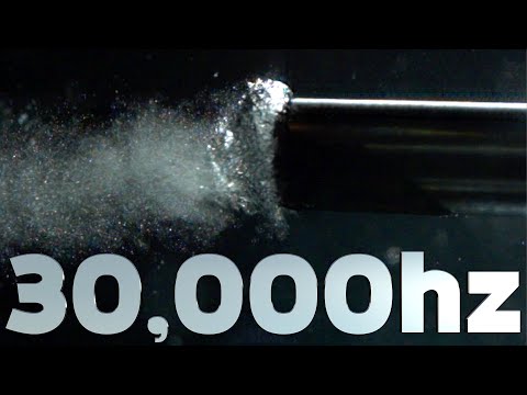Ultrasonic Obliterator at 170,000fps – The Slow Mo Guys