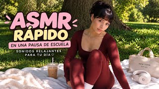Quick ASMR During My School Break 🎧🌳✨
