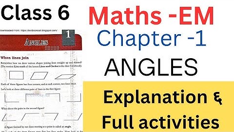 Class 6 Maths EM Chapter 1 Angles explanation and full Activities| #class6 #class6maths #std6