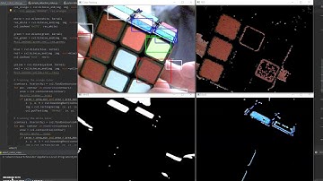 Shape detection and color tracking using OpenCV