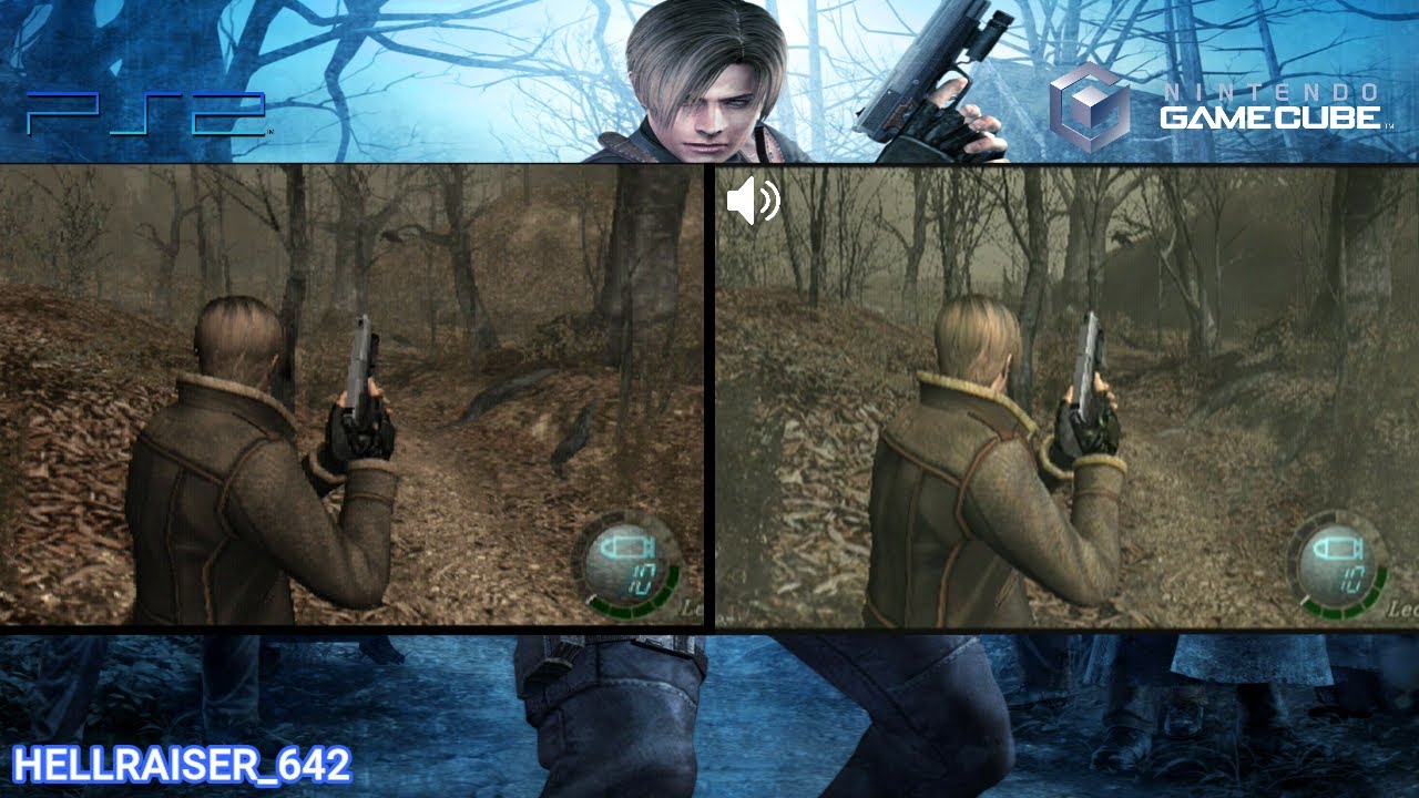 Resident Evil 4 (Pc vs Gamecube) Side by Side Comparison (Biohazard 4) 