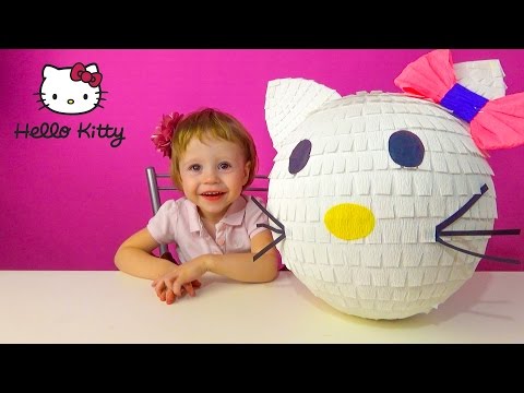 Очень большой киндер сюрприз Хелло Китти Распаковка игрушки Hello Kitty Очень большой киндер сюрприз Хелло Китти Распаковка игрушки Hello Kitty