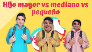 Hijo mayor vs mediano vs pequeño😂 | MEJORES TikToks | Nachter  (si te ríes pierdes)