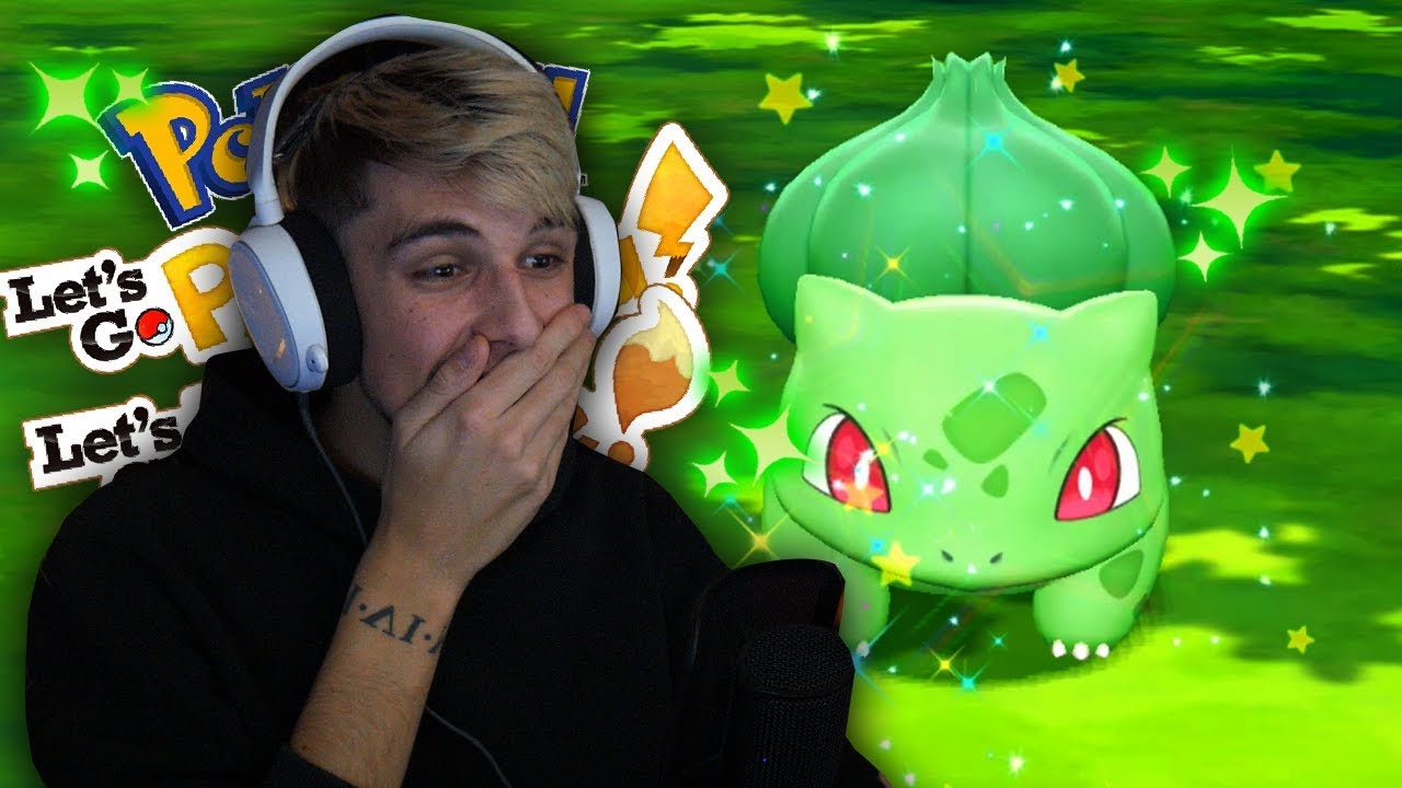 Unedited shiny bulbasaur in Lets Go Eevee! #pokemonshiny #shinyhunter