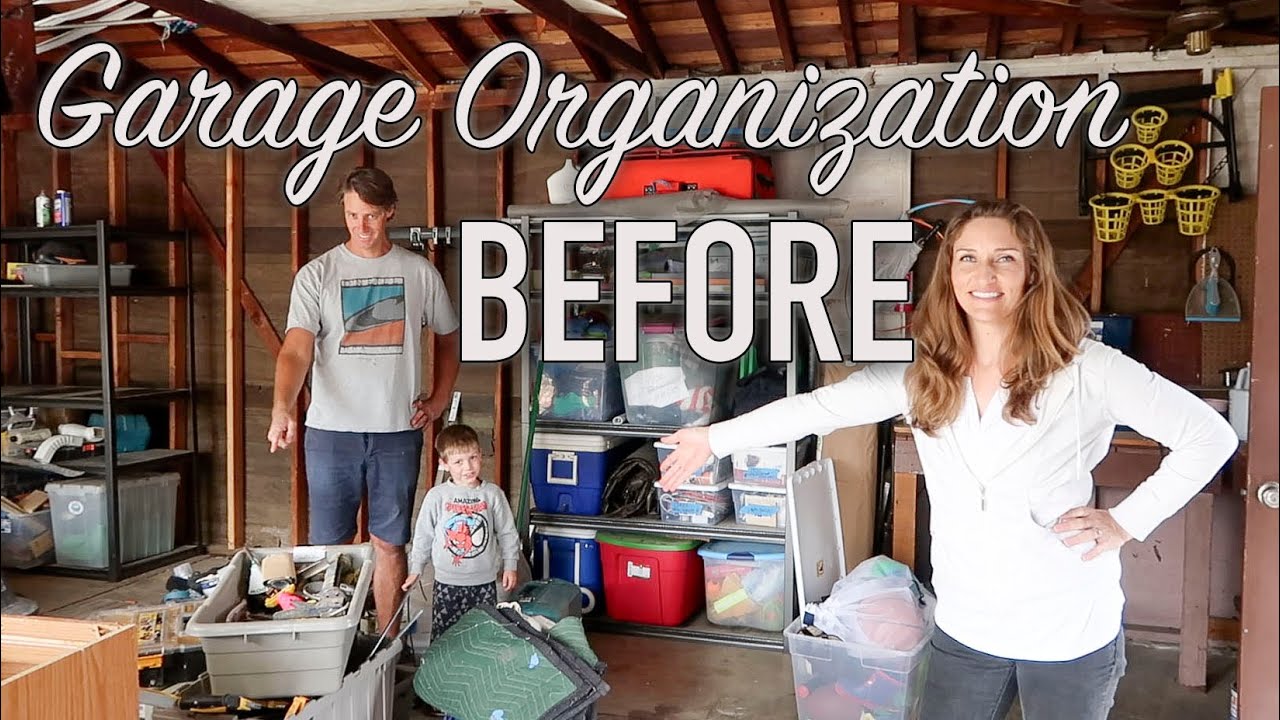 Garage Organization Before and After - YouTube