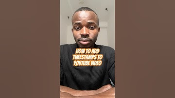 How to Add Youtube Timestamps #youtubetips  #timestamps #VideoChapters