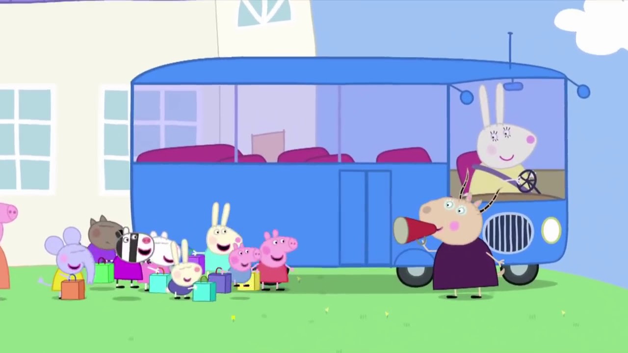 peppa pig school bus trip youtube