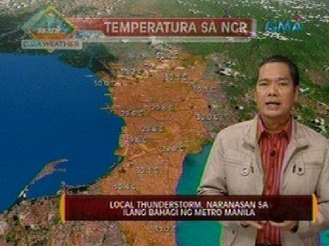 24 Oras Local thunderstorm naranasan sa ilang bahagi ng Metro Manila