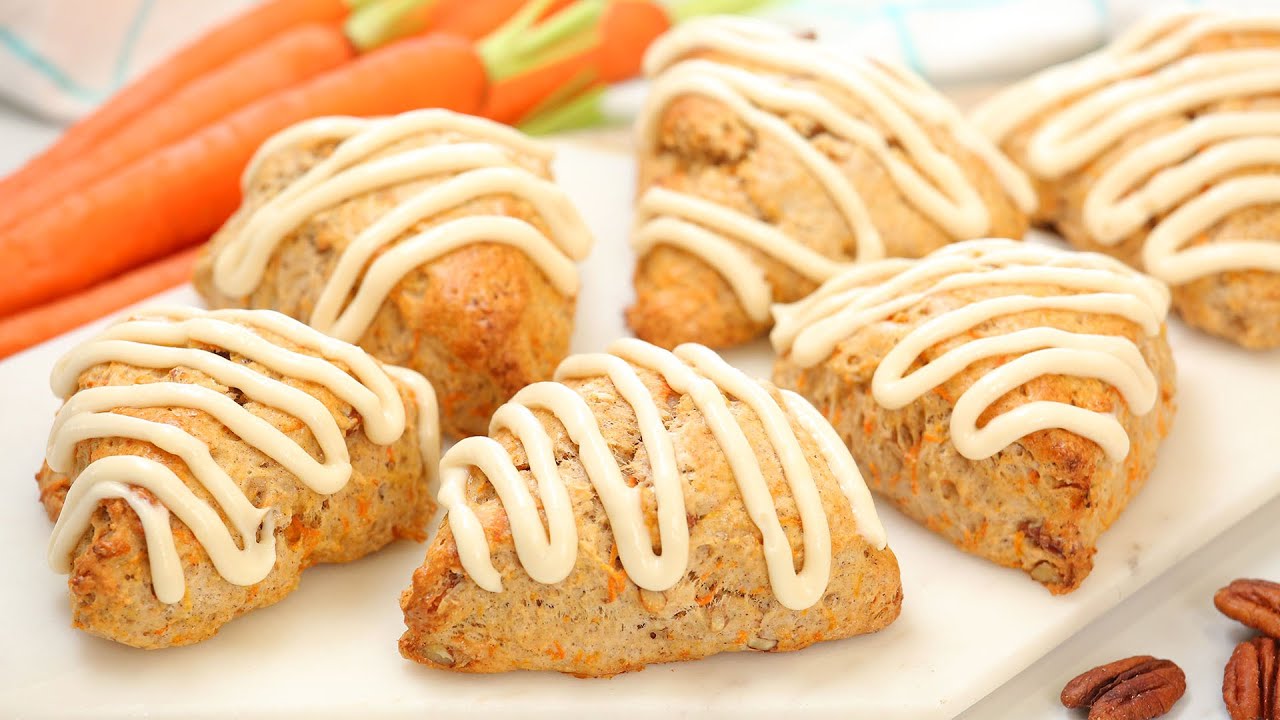 Carrot Cake Scones | Perfect for Easter + Easy Spring Baking | The Domestic Geek