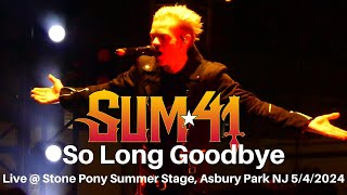 Sum 41 - So Long Goodbye LIVE @ SOLD OUT (double encore) Stone Pony Summer Stage Asbury Park NJ 2024