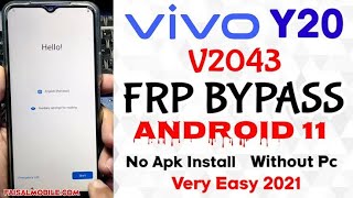 Vivo Y20 Y20s Frp Gmail account Bypass Without PC