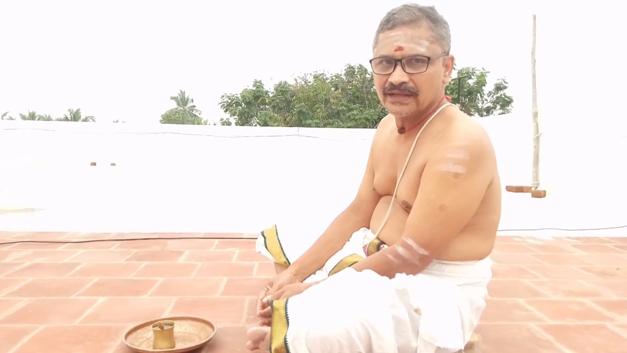 Trikala sandhyavandhanam - achamanam - demo