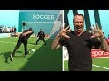 David Seaman & John Bradley | Penalties, volleys, free-kick & crossbar challenge | Soccer AM Pro AM