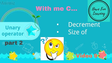 unary operator - part 2