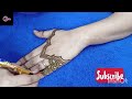 Fatima mehendi artist  simple mehedi  easy simple design