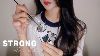 ASMR Rough & Fast Ear Cleaning (No Talking)