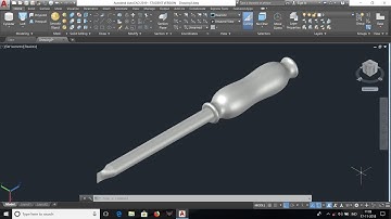 Easiest way to make a 3D SCREW DRIVER on AutoCAD