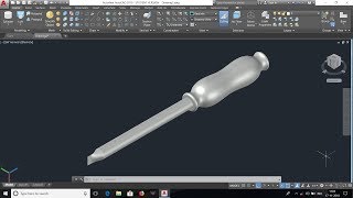 Easiest way to make a 3D SCREW DRIVER on AutoCAD