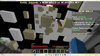 Jugando mega walls en hypixel minecraft.Batalla epica xd