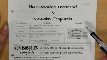 Geom - Unit 6 Day 2, Non-Isosceles Trapezoids