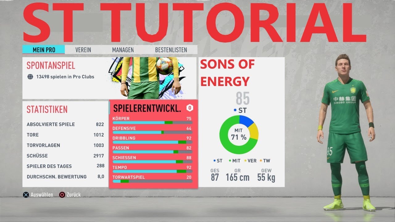 Wie Viele Skillpunkte Bekommt Man Bei Fifa 20 Pro Club FIFA 20 Pro Clubs - Best Stürmer Build [Deutsch] - YouTube
