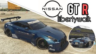 GTA V | Nissan GT R libertywalk | @SlRonnie