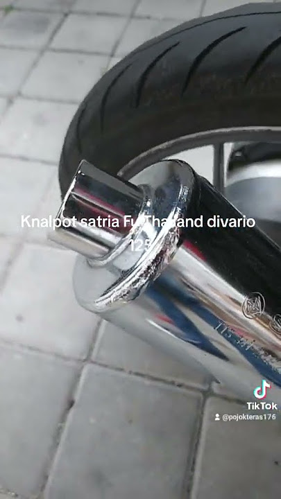 Knalpot Satria Fu Thailand di vario 125#vario #satriafu #knalpotvario #knalpotsatriafu