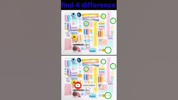 find 4 difference 🧐 puzzle #shorts #video #puzzle #findthedifference