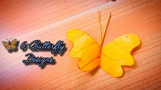 🦋 6 Beautiful Butterfly Crafts Using Natural Leaves 🌿 | Easy & Creative DIY