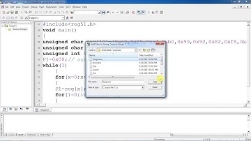 Embedded C program to display  0 to 9 on 7 segment display with Keil and Proteus combination