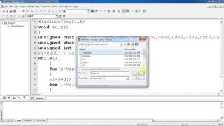 Embedded C program to display  0 to 9 on 7 segment display with Keil and Proteus combination screenshot 4