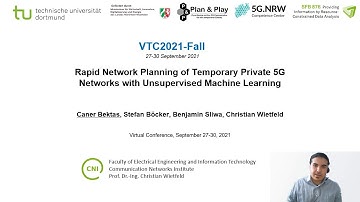 [IEEE VTC-Fall 2021] Rapid Network Planning of Temporary Private 5G Networks with Unsupervised ML