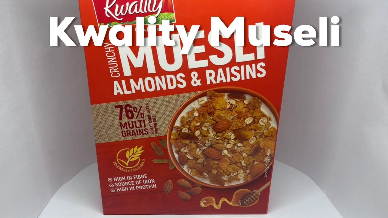 Kwality Crunchy Muesli Almonds Raisins and Honey YouTube