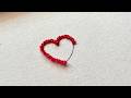 Hand Embroidery Designs Heart Pattern | Beginner Friendly