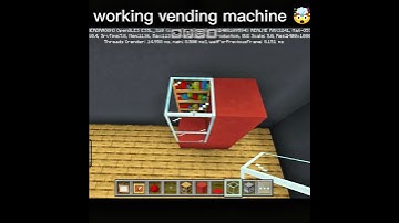 working vending machine in Minecraft smart vending machine automatic 😲🤯 #minecraft #shorts #shorts