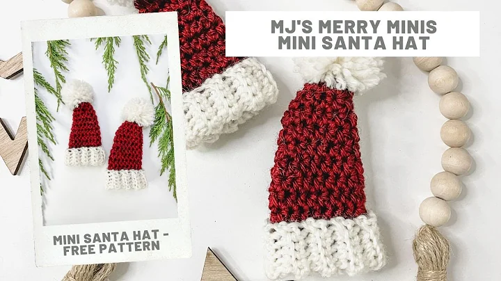 Cute Mini Santa Hat Ornament - DIY Tutorial