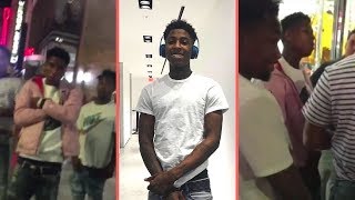 NBA YoungBoy Confronts Group Of Guys On The Boardwalk For Mean Muggin Him and Never Broke Again Crew