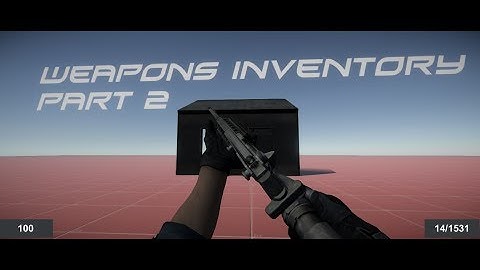 Unity 3d Tutorial Make A FPS ( Inventory PART 2  )