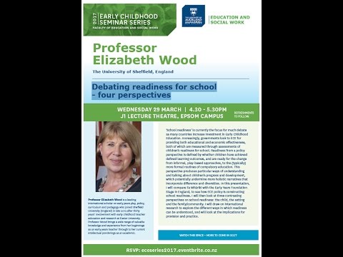 Download Prof Elizabeth Wood (UK): Debating readiness for school