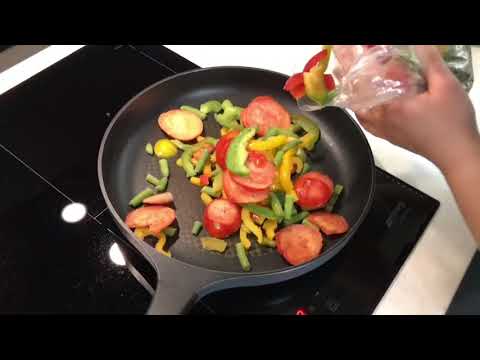 Видео рецепт Макароны с замороженными овощами