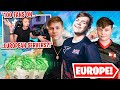 I got 100 PROS to scrim on EUROPEAN SERVERS for $100 in Fortnite... (most INTENSE endgame)