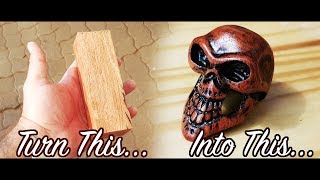 Carved a Skull out of Rosewood - Build video