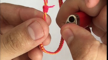 Easy macrame bracelet tutorial | Square Knot | Slide knot bracelet