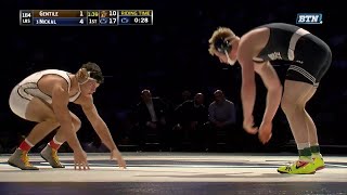 Big Ten Rewind: 2017 Wrestling - 184 LBs - Lehigh's Kyle Gentile - Penn State's Bo Nickal