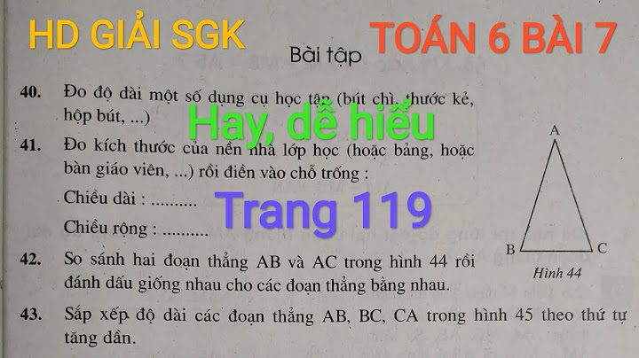 Giải bài tập toán lớp 6 hình học trang 119 năm 2024