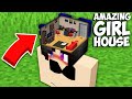 Who BUILT THIS AMAZING HOUSE INSIDE GIRL HEAD in Minecraft ? NEW SECRET HOUSE !