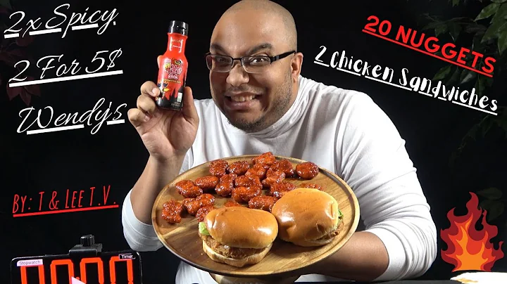 2x Spicy 2 For 5$ Wendy's CHALLENGE | 20 Nuggets |...