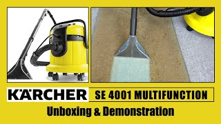 Karcher SE 4001 Multifunction Vacuum Cleaner Unboxing & Demonstration 