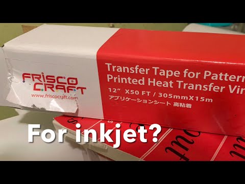 Testing out Frisco Heat Transfer Tape will it work for inkjet heat transfer  paper? 